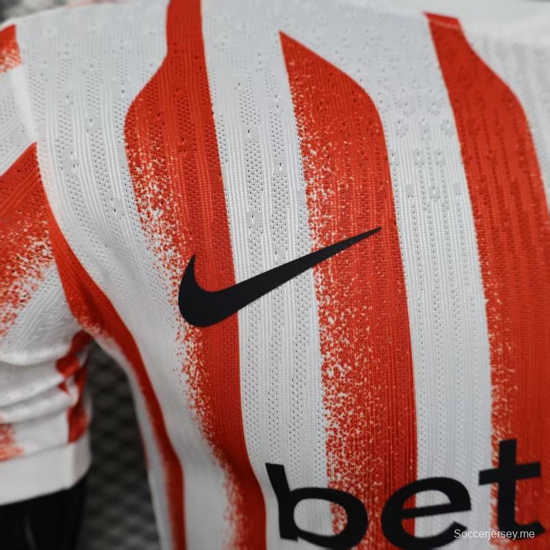 إصدار اللاعب 25/26 قميص خاص مخطط بالأحمر/الأبيض لإنتر ميلان 25/26