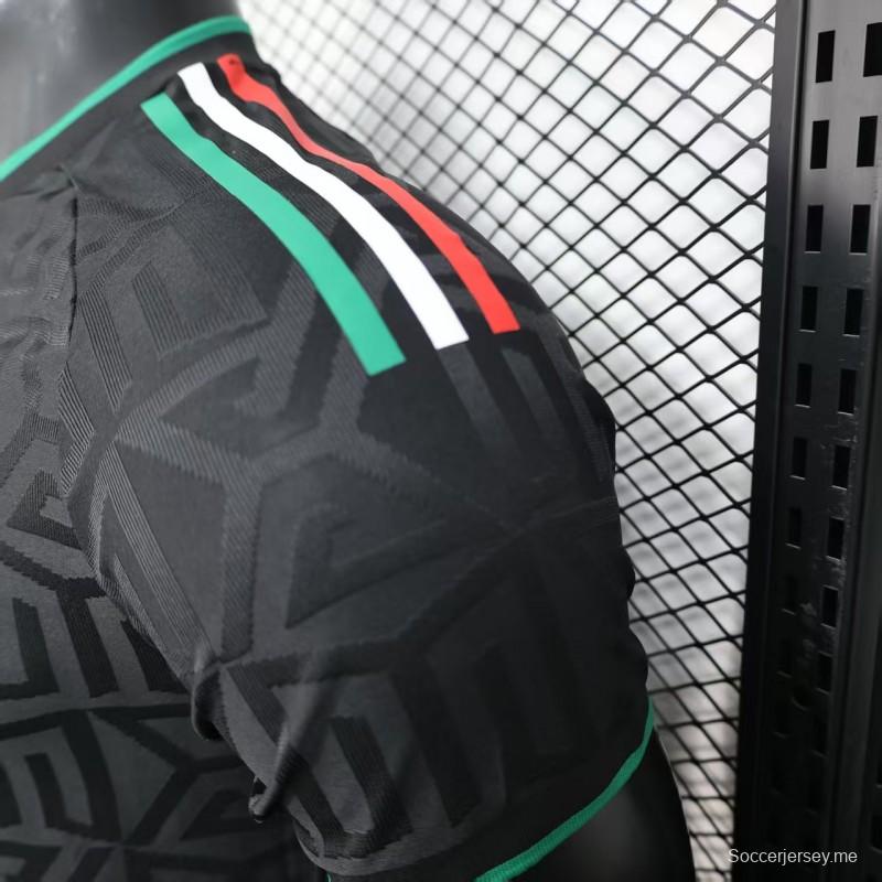 إصدار اللاعب 2025 قميص المكسيك 2025 أسود قبل المباراة