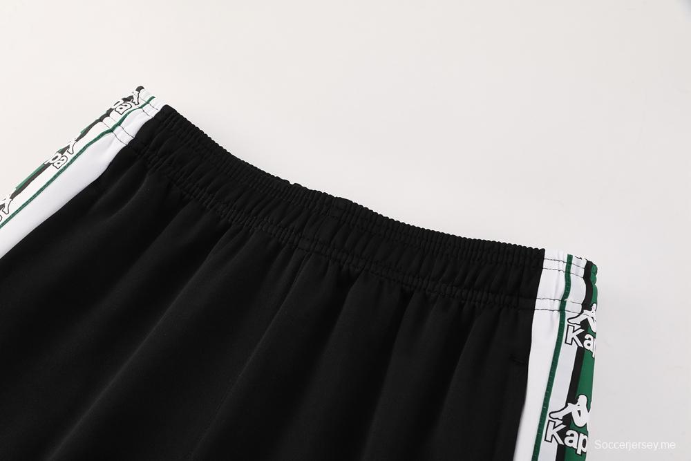 25/26 ريال بيتيس أبيض/أسود/أخضر جاكيت بسحاب كامل + بنطلون طويل