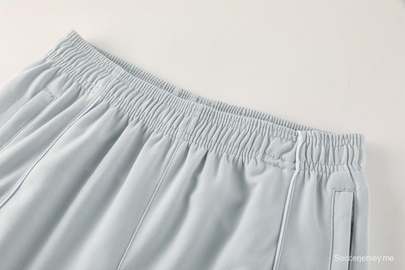 25/26 جاكيت هودي ريال مدريد بغطاء رأس كامل بسحاب + بنطلون طويل