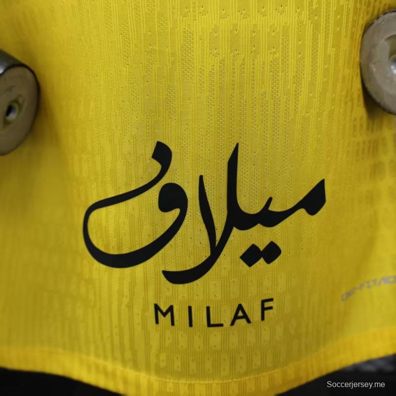 إصدار اللاعب 25/26 قميص نادي الاتحاد المنزلي