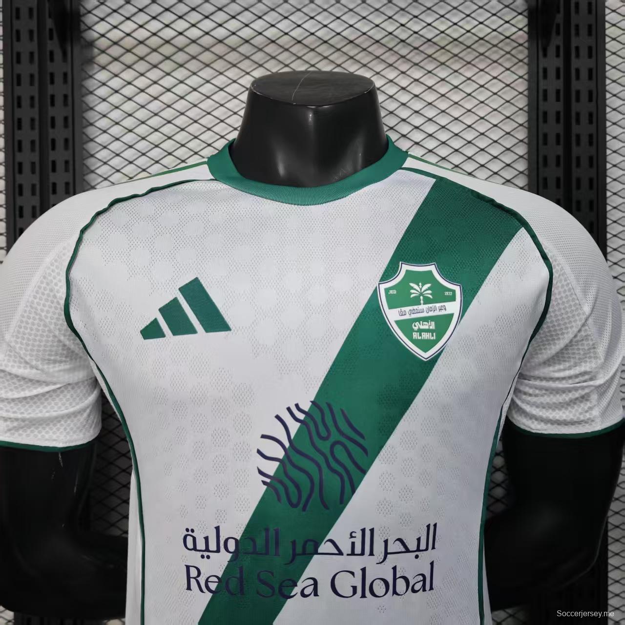 إصدار اللاعب 25/26 قميص الأهلي المنزلي الأبيض 25/26