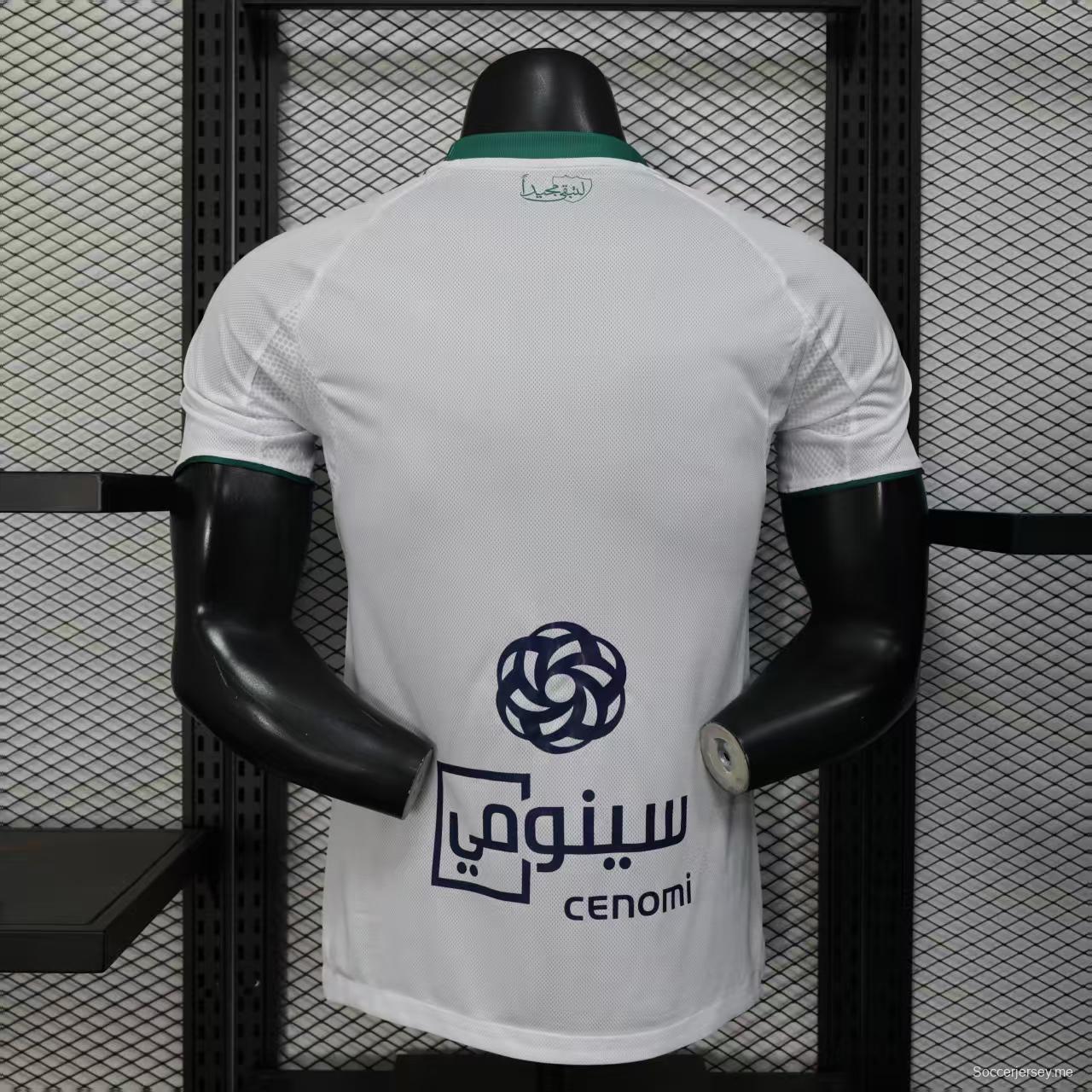 إصدار اللاعب 25/26 قميص الأهلي المنزلي الأبيض 25/26