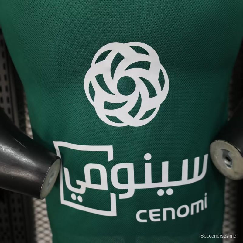 نسخة اللاعب 25/26 قميص الأهلي الأخضر خارج أرضه الأهلي 25/26