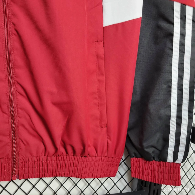 25/26 جاكيت نوتنجهام فورست سترة واقية من الرياح حمراء اللون