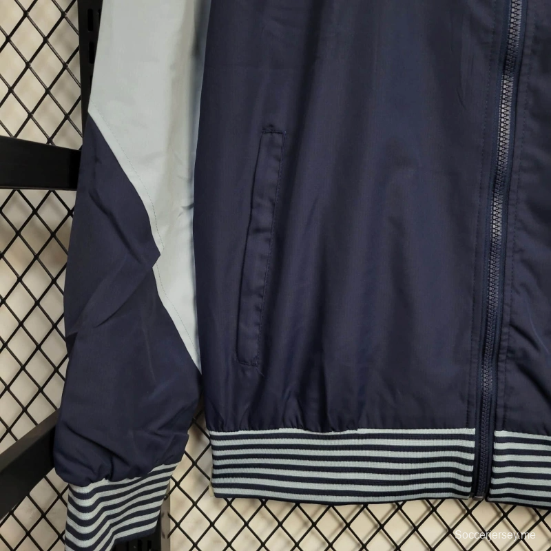 25/26 جاكيت توتنهام هوتسبير سترة واقية من الرياح زرقاء