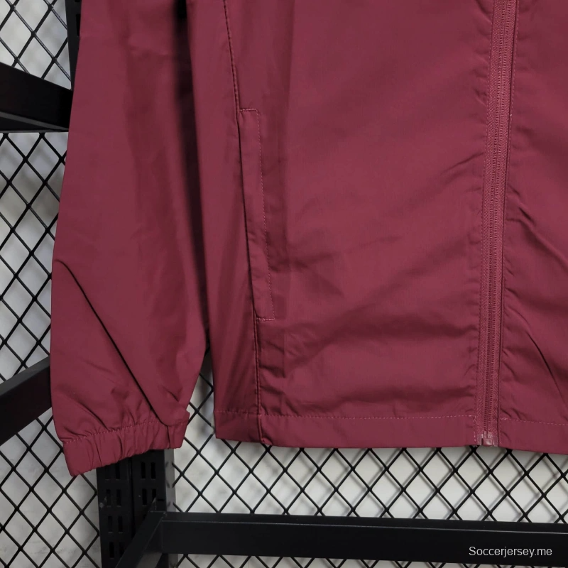 25/26 جاكيت بايرن ميونيخ نبيذ سترة واقية من الرياح 25/26