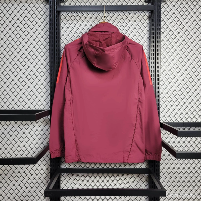 25/26 جاكيت بايرن ميونيخ نبيذ سترة واقية من الرياح 25/26