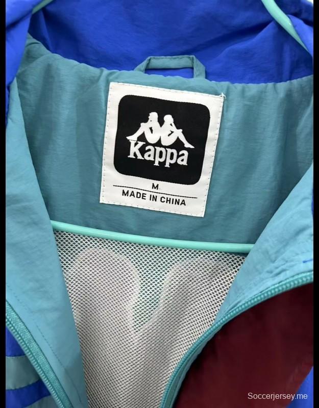 25/26 برشلونة 1967 طراز 1967 سترة واقية من الرياح زرقاء اللون