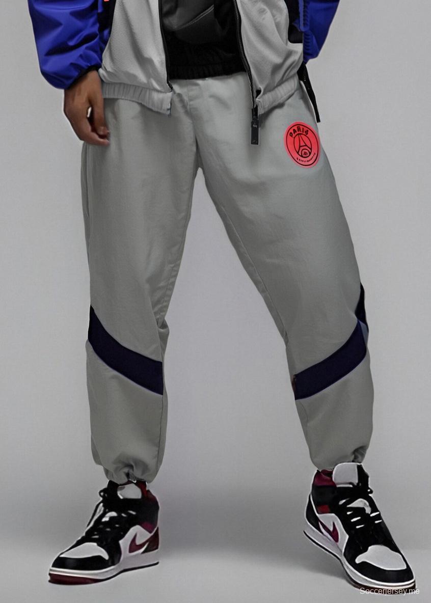 25/26 طقم جاكيت رياضي ريترو بلوك ملون من باريس سان جيرمان - أزرق/أسود/وردي مجموعة السترات الواقية 3 ألوان