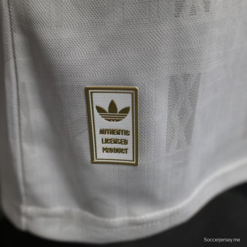 إصدار اللاعب 25/26 قميص أرسنال الثالث بأكمام طويلة أبيض اللون 25/26