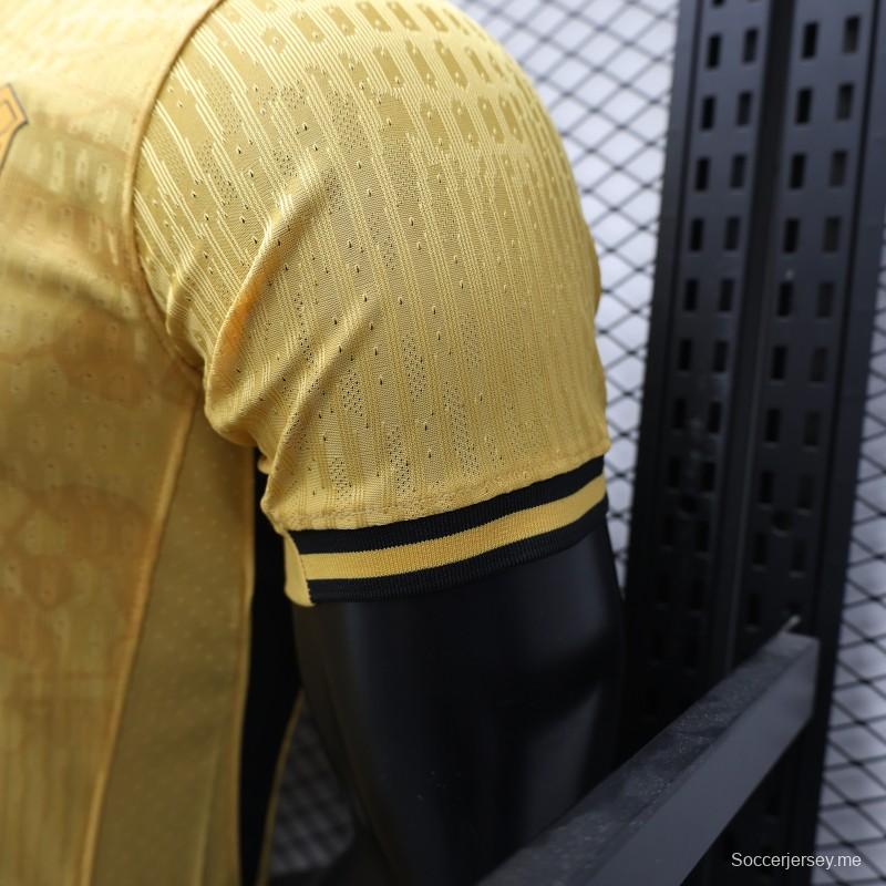 نسخة اللاعب 25/26 قميص الاتحاد الأصفر الثالث 25/26