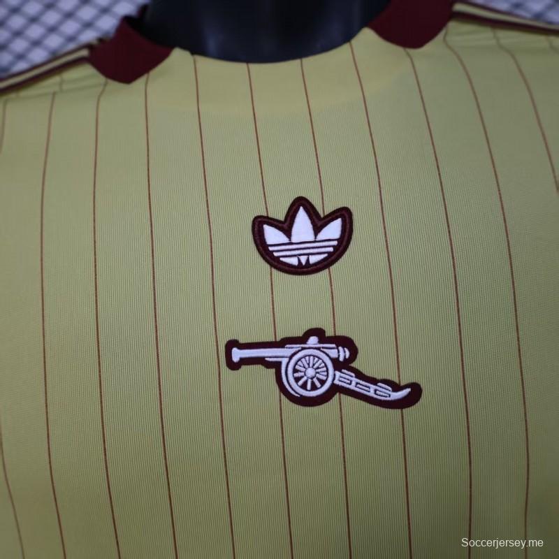 إصدار اللاعبين 25/26 قميص أرسنال الأصفر الخاص 25/26