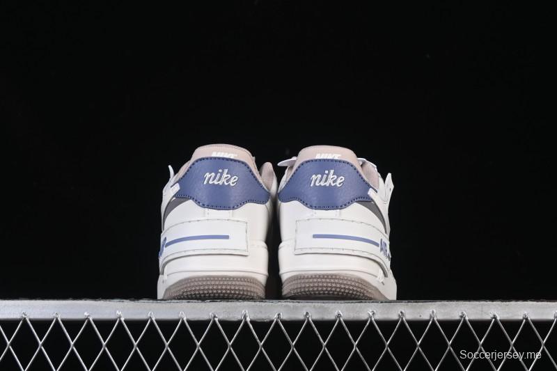 حذاء رياضي نايك اير فورس 1 شادو بلاتفورم خفيف الوزن ومنصة منخفضة الكاجوال - IO7594-101