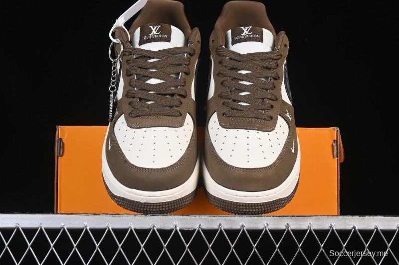 حذاء نايك اير فورس 1 '07 منخفض من نايك اير فورس 1 '07 LV Collaboration Military Force 1 '07 LV Collaboration حذاء رياضي كاجوال أخضر فضي أسود - DK0188-086