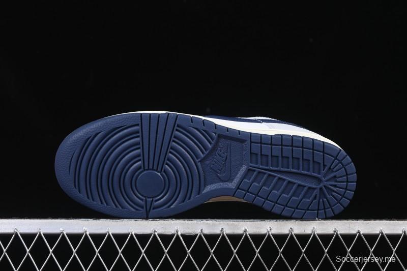 حذاء تزلج نايك SB دانك لو أزرق أبيض رمادي ملون بلون رمادي منخفض - IM2222-101