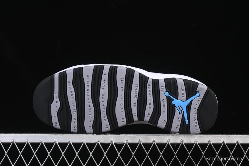 حذاء كرة السلة نايك اير جوردان 10 ريترو جوردان 10 ريترو رمادي فاتح فولاذي رمادي - HJ6779-104