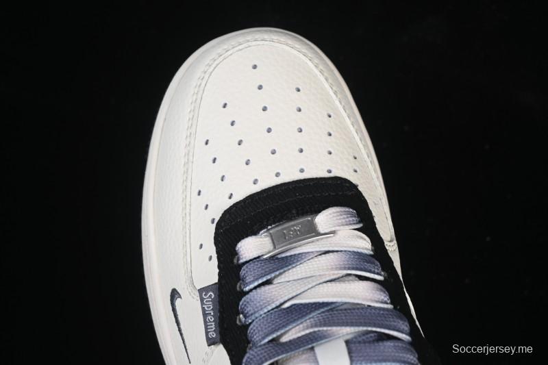 حذاء نايك اير فورس 1 '07 المنخفض من نايك اير فورس 1 '07 بالتعاون مع غوتشي حذاء رياضي كاجوال منخفض من قماش كانفاس أسود - XD2588-605