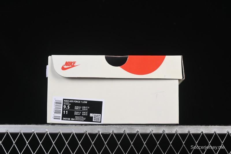 حذاء نايك اير فورس 1 '07 المنخفض من نايك اير فورس 1 '07 بالتعاون مع غوتشي حذاء رياضي كاجوال منخفض الرمادي الدخاني - DK0188-084