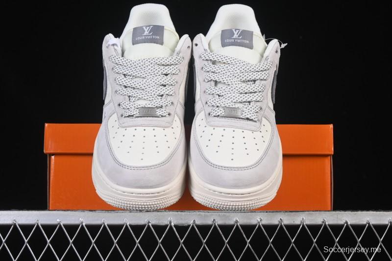 Nike Air Force 1'07 Low LV Collaboration Dual-Tone Gray Graffiti Casual Sneakers - CX5050-Y07