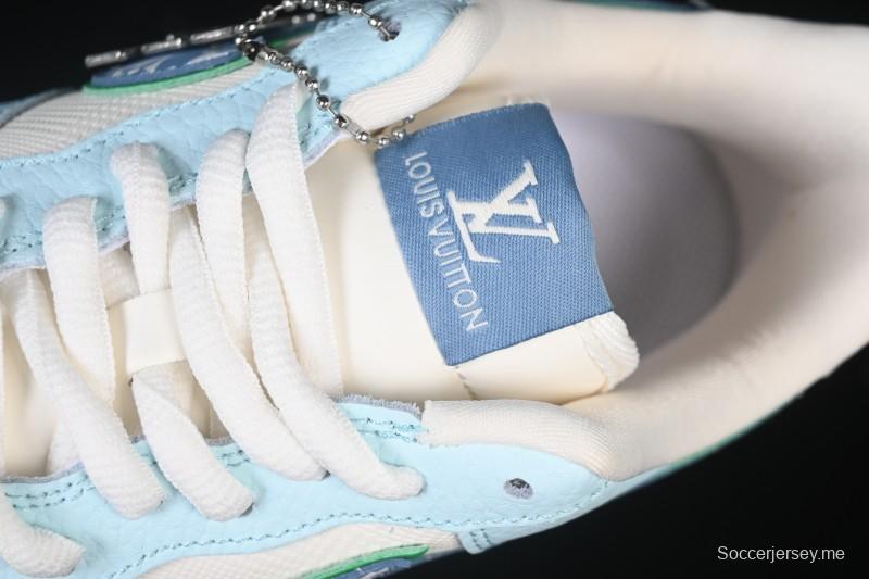 حذاء نايك اير فورس 1 '07 المنخفض من نايك اير فورس 1 '07 LV Collaboration حذاء رياضي كاجوال أزرق أبيض - YF9511-809