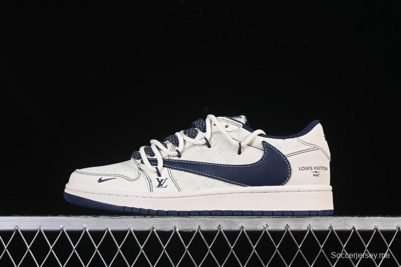 حذاء نايك ترافيس سكوت x Fragment Design x Air Jordan 1 Low OG SP AJ1 منخفض الكاجوال من نايك - HT5088-603