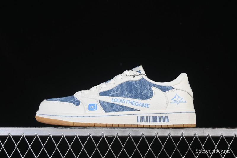 حذاء نايك ترافيس سكوت x Fragment Design x Air Jordan 1 Low OG SP AJ1 منخفض الكاجوال من نايك - SC0601-053
