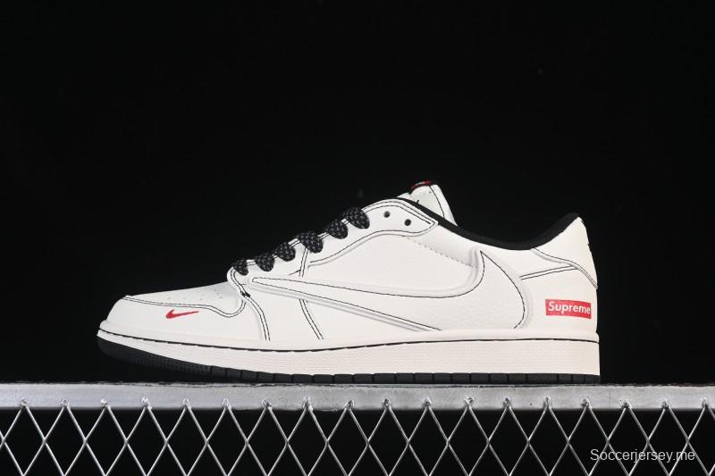 حذاء نايك ترافيس سكوت x Fragment Design x Air Jordan 1 Low OG SP AJ1 AJ1 سنيكرز كاجوال منخفض علوي - HH7518-089