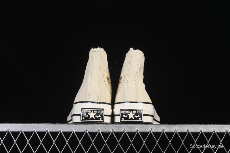 حذاء رياضي كاجوال جلدي عالي الكعب من كونفرس تشاك 1970s من كونفرس - A12443C