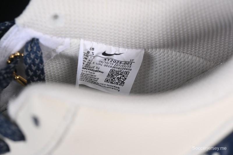 حذاء تزلج كاجوال نايك اير فورس 1'07 منخفض سوبريم سوبريم ذو العلامة التجارية المشتركة بيج أزرق بيج كاجوال - XY2025-001