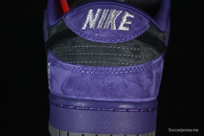 حذاء تزلج نايك سوبريم دانك SB دانك منخفض كاجوال بلون رمادي بنفسجي - HQ8487-500