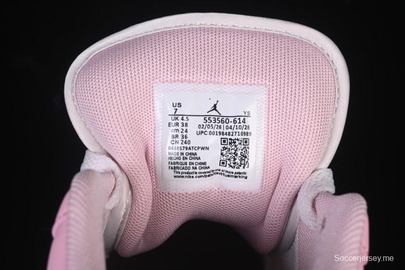 حذاء نايك اير جوردان 1 اير جوردان 1 لاو AJ1 وردي لؤلؤي منخفض الكاجوال - 553560-614