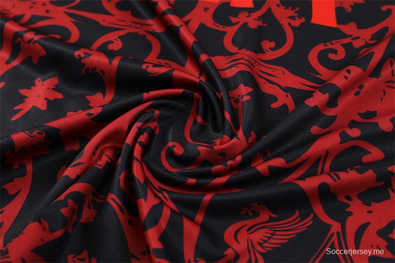 25/26 Liverpool Red Camouflage Half Zipper Jacket+Long Pants