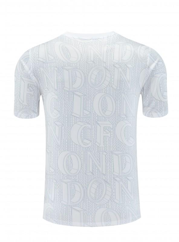 25/26 تشيلسي قميص أبيض قصير الأكمام أبيض + شورت قصير الأكمام