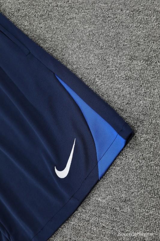 25/26 باريس سان جيرمان سترة حمراء/زرقاء + قميص + شورت