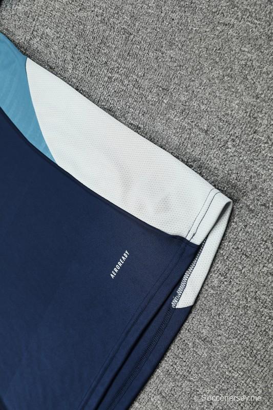 25/26 ريال مدريد قميص بأكمام قصيرة وشورت قصير الأكمام كحلي اللون الأزرق الداكن