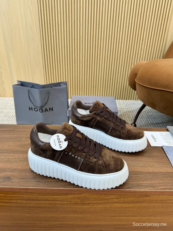 Hogan H-STRIPES Series Couple Thick Sole Biscuit Shoes Airship Shoes Casual Sneakers - AS00310