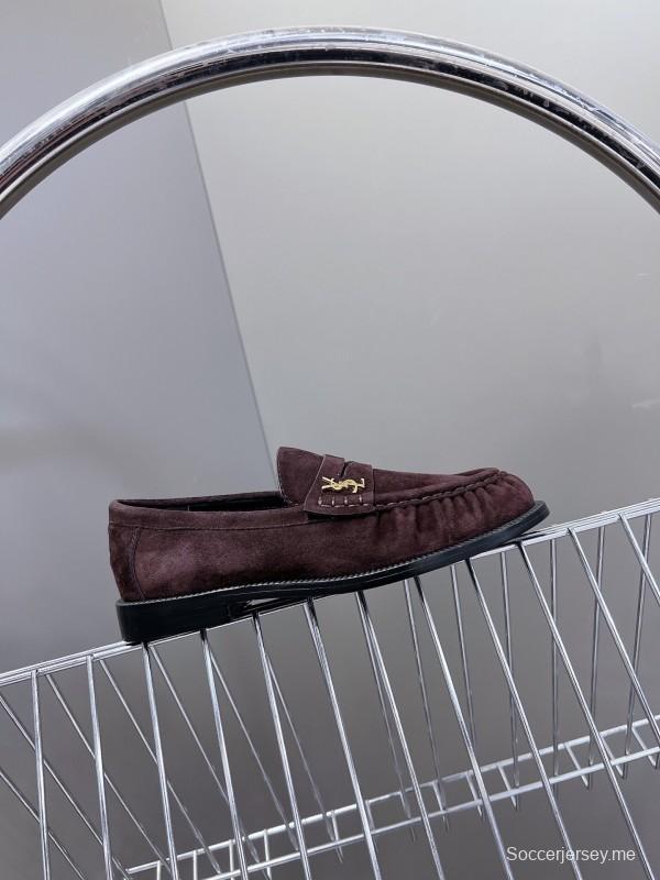 Saint Laurent Classic Loafer Leather Shoes - KFY00350