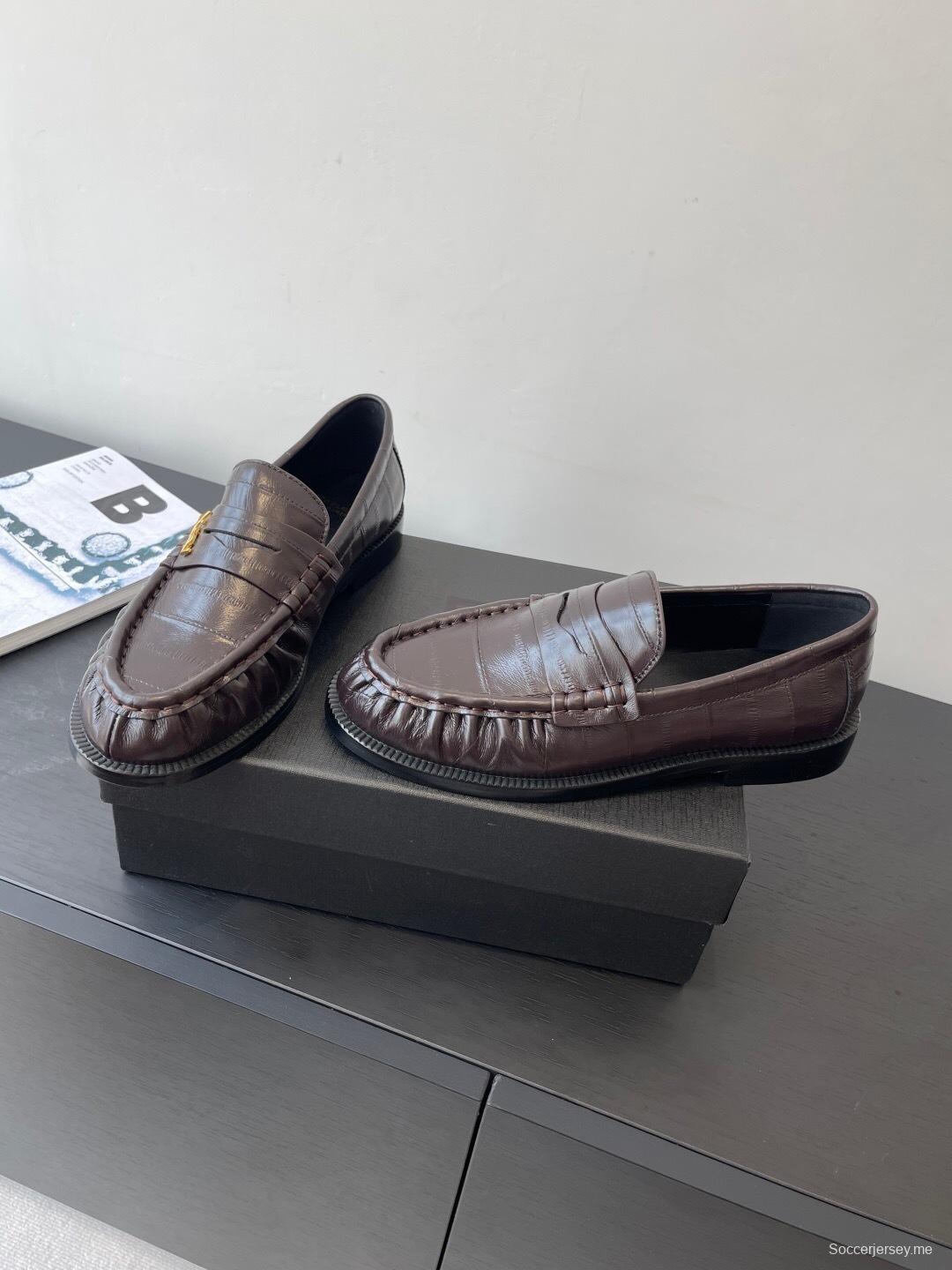 Saint Laurent Classic Loafer Leather Shoes - KFY00350