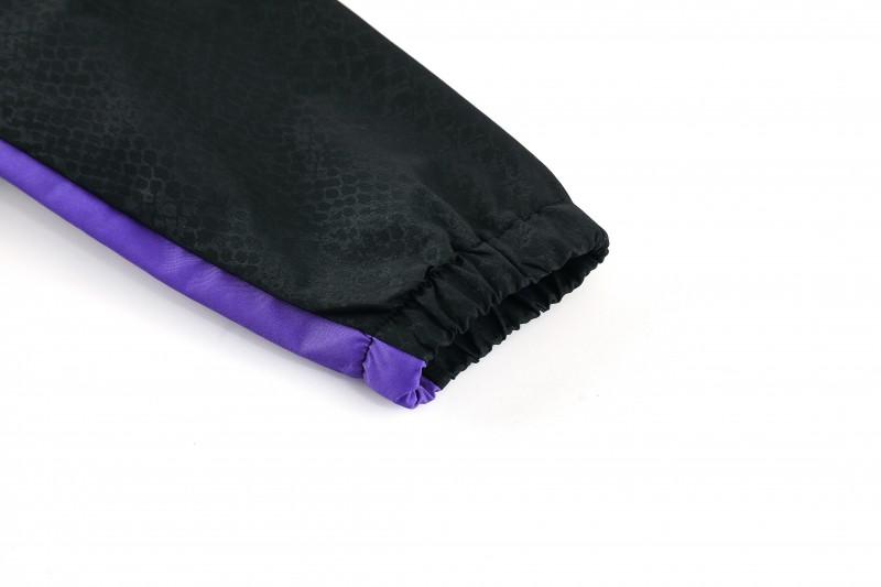 25/26 برشلونة أسود S-3XL أسود جاكيت نصف سحاب + بنطلون طويل + بنطلون طويل