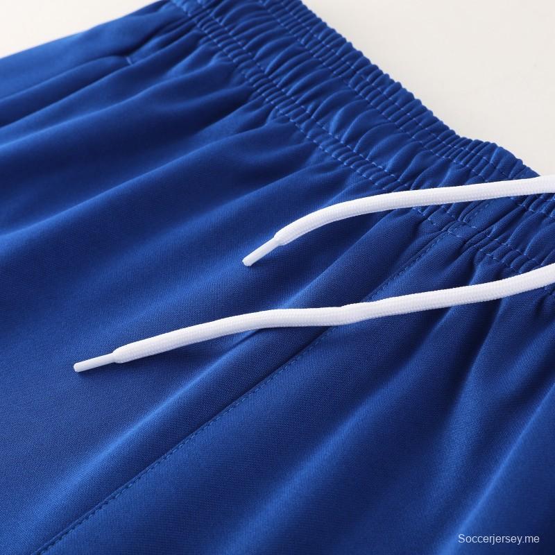 2025 هولندا 2025 أزرق كم قصير أزرق + شورت كرة قدم قصير