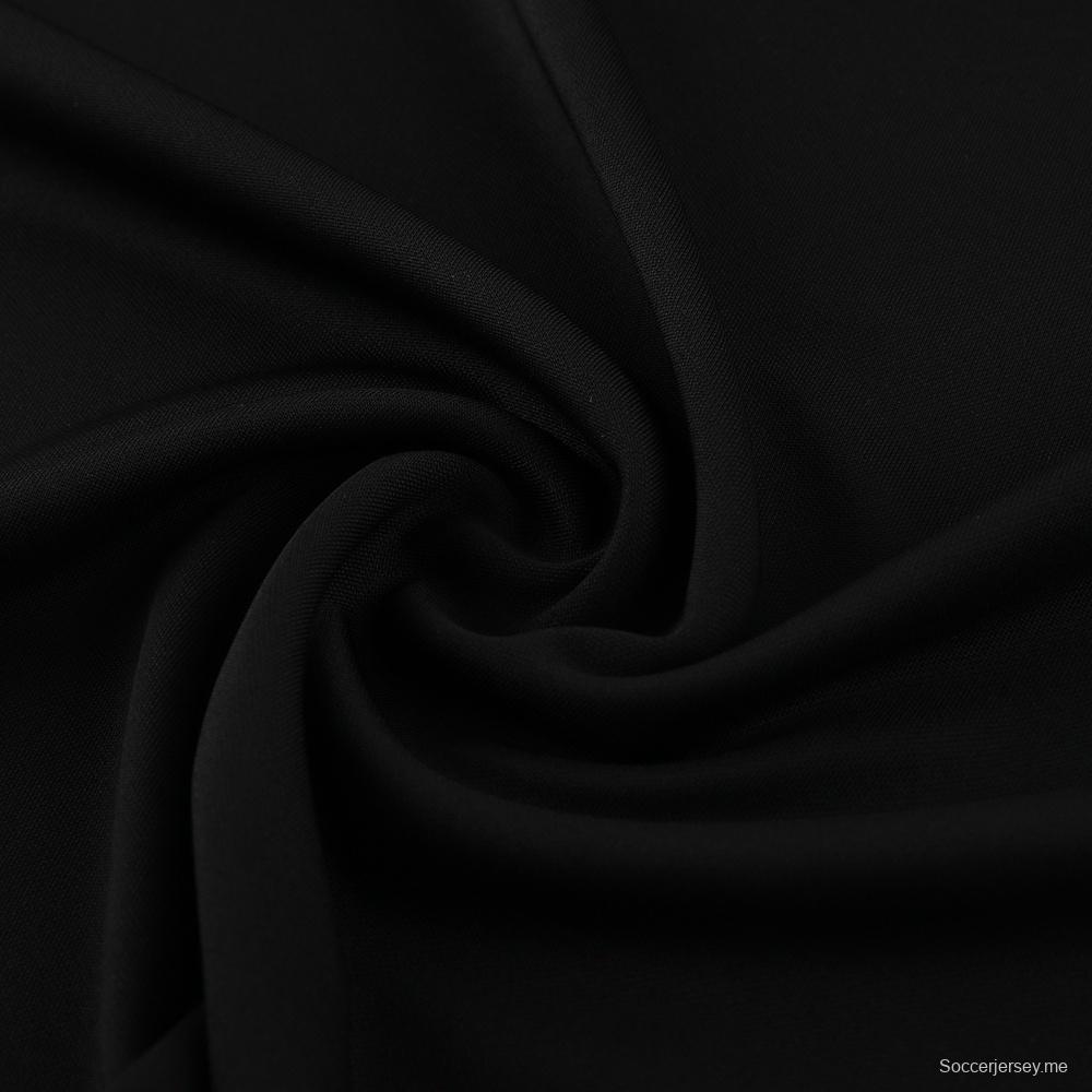 25/26 تشيلسي جاكيت تشيلسي أسود نصف سحاب + بنطلون طويل + بنطلون طويل