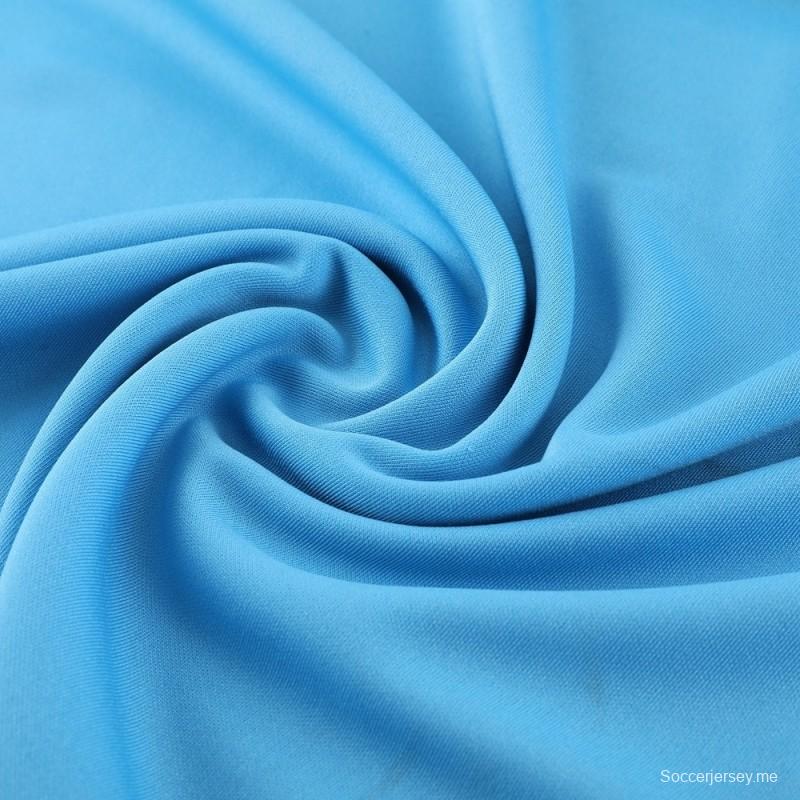 25/26 مانشستر سيتي سترة نصف سحاب أزرق سماوي أزرق سماوي+بنطلون طويل