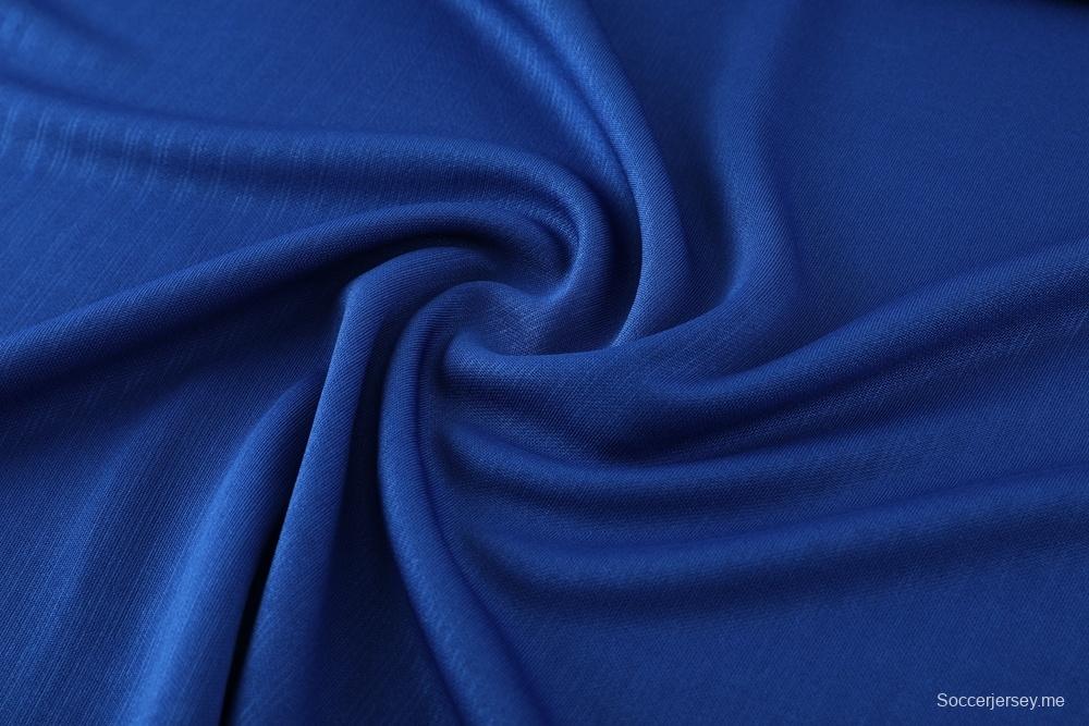 2025 هولندا جاكيت أزرق نصف سحاب أزرق + سروال طويل