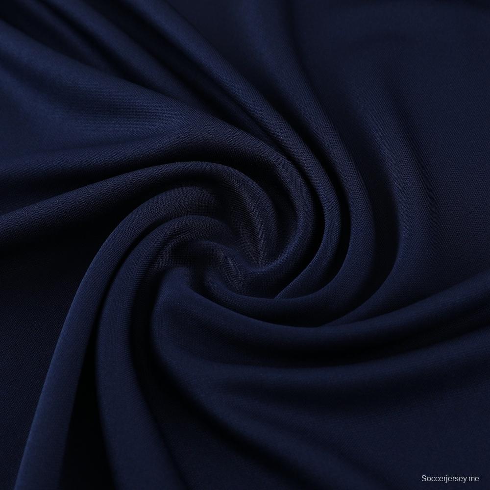 23/24 فريق باريس سان جيرمان أزرق ملكي S-2XL سترة نصف سحاب + بنطلون طويل