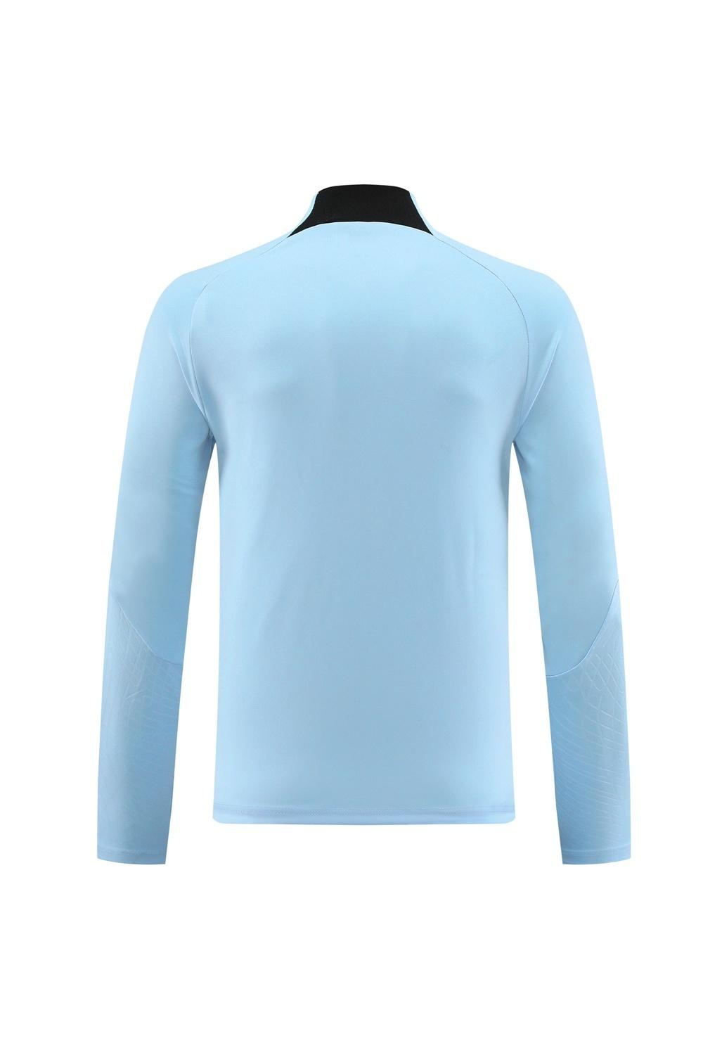 25/26 إنتر ميلان الإيطالي سترة نصف سحاب أزرق سماوي + بنطلون طويل + بنطلون طويل