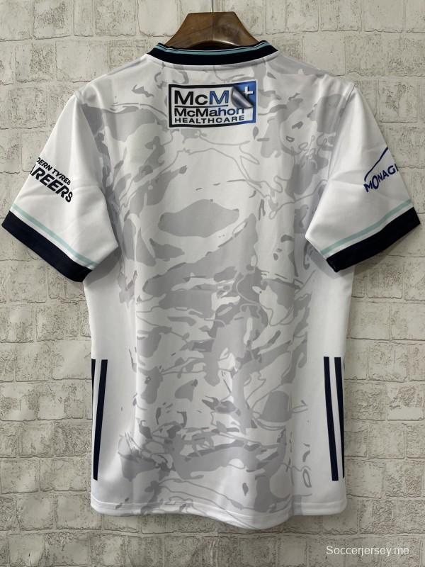 2026 Fermanagh GAA White with Grey Camouflage Pattern Jersey