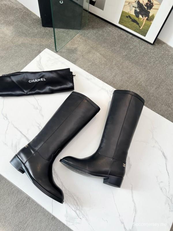 Adidas 2025 SS Western Suede Patchwork Slip-On Riding Boots - LY00400