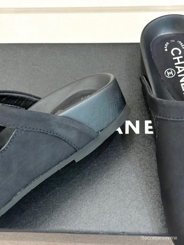 Chanel Classic CC Crystal Birkenstock Sandals - KFY00280