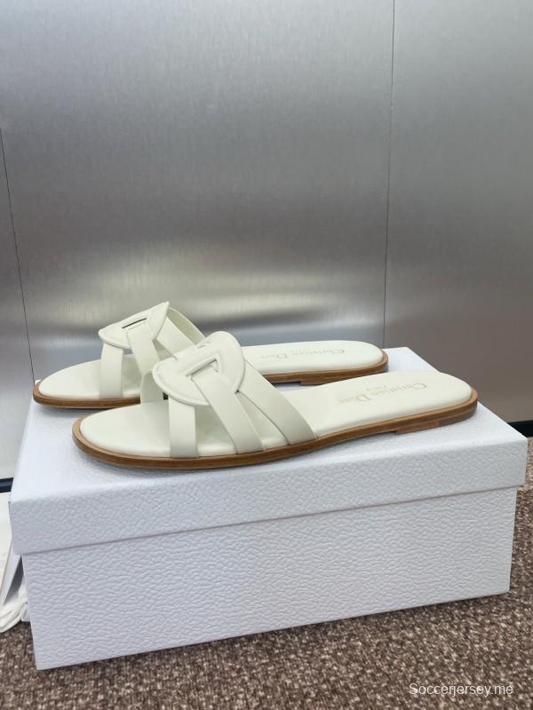 صنادل ديور D-Club D-Club جيلي ملون مجوف بحزام متقاطع للنساء - KFY00280